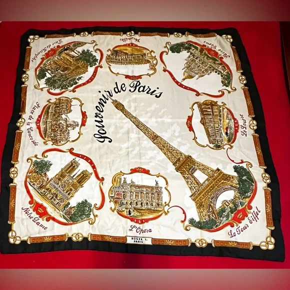 Souvenir de Paris Vintage Women Scarf